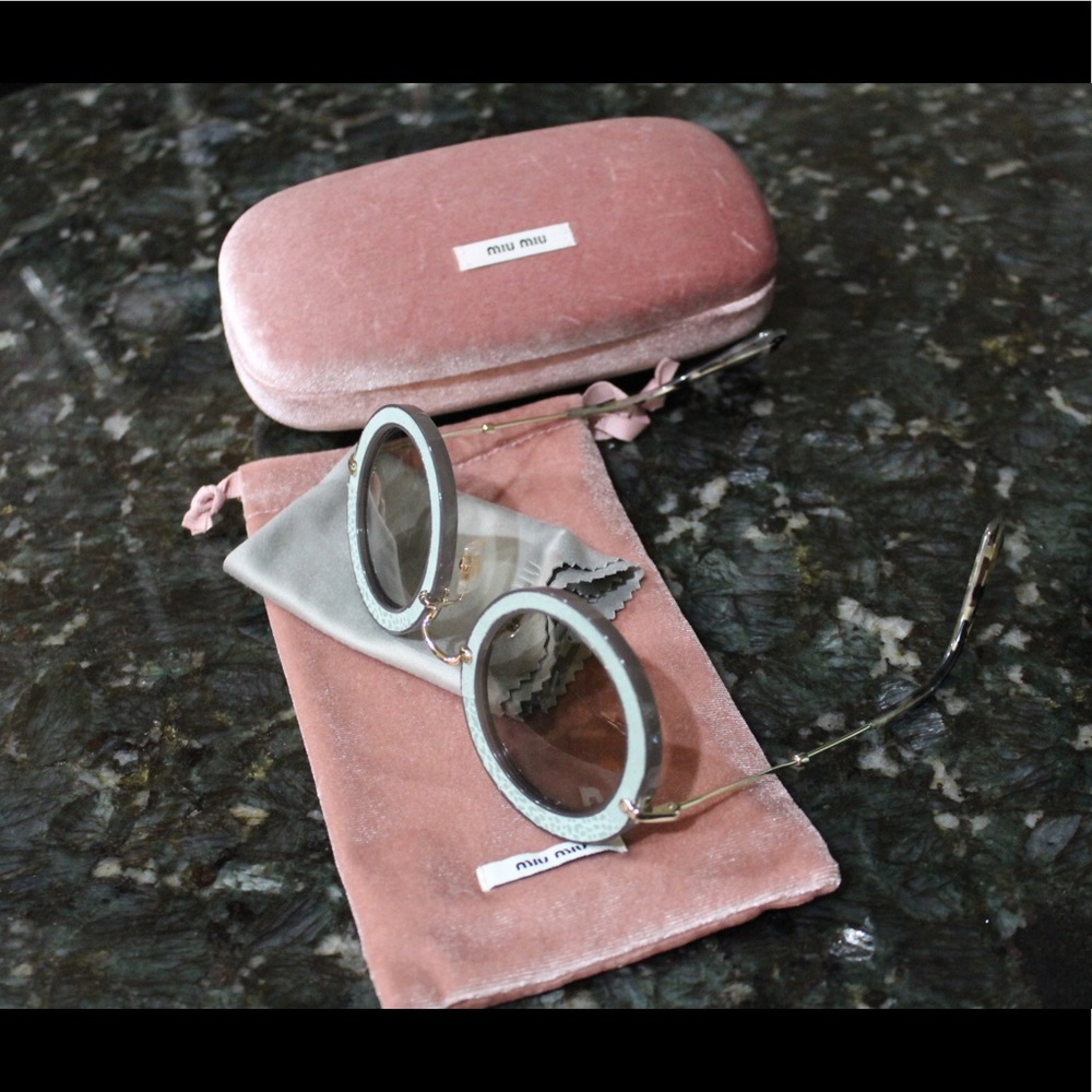 MIU MIU round sunglasses